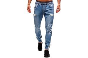 Mens Casual Joggers Pants Hiking Outdoor Twill Track Jogging Sweatpants Pants Cotton Stretch Twill Drawstring Jeans