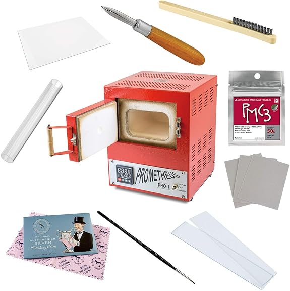 Precious Metal Clay PMC3 Starter Kit inc. Kiln and 8 Tools for