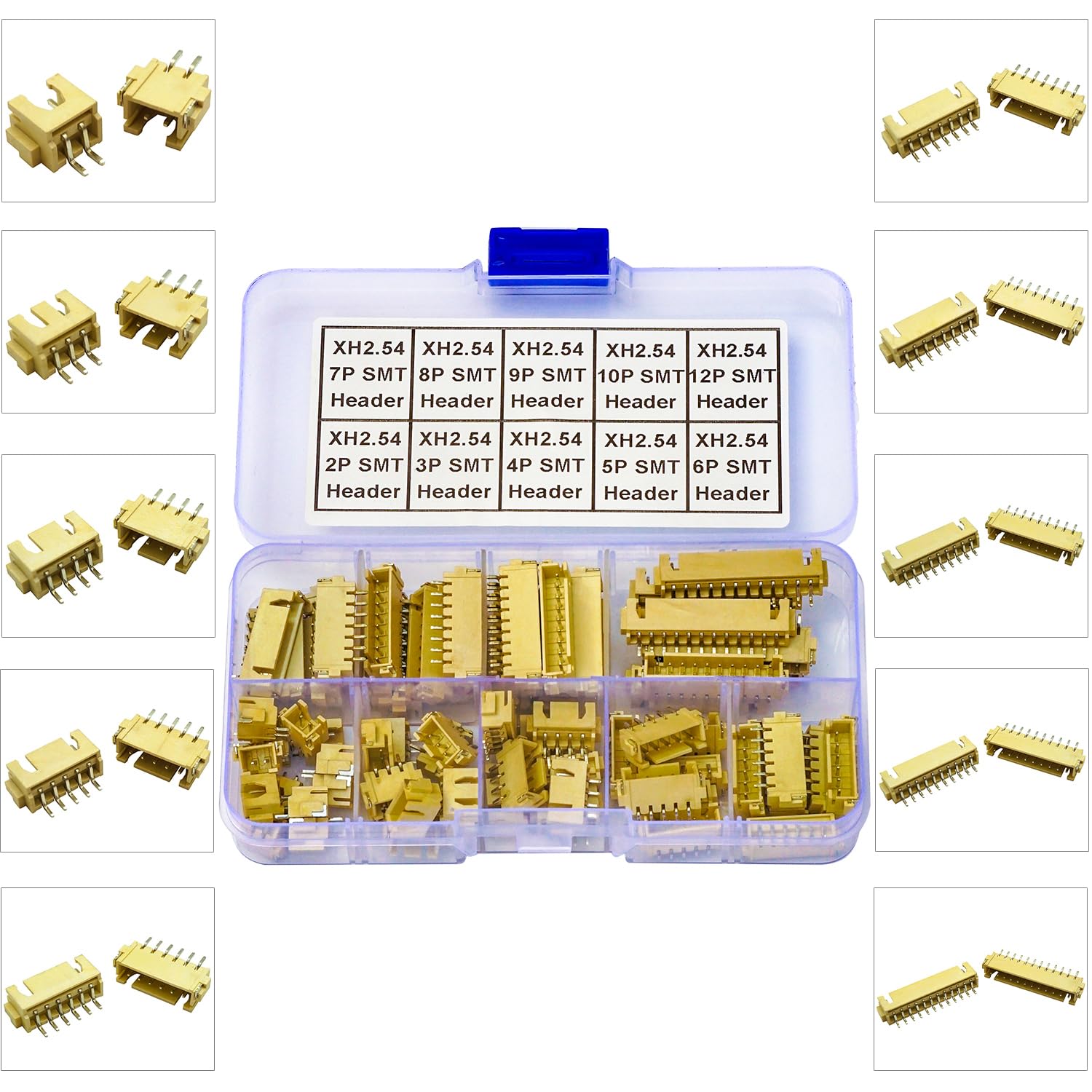 Kidisoii JST Connector Kit, XH2.5 SMT Header Jst