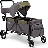 Jeep Sport All-Terrain Stroller Wagon by Delta Children - Includes Canopy, Parent Organizer, Adjustable Handlebar, Snack Tray