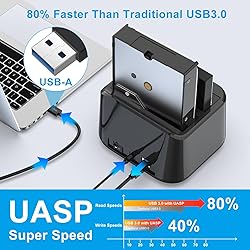 GODO USB 3.0 to SATA III Mini Dual Bay External