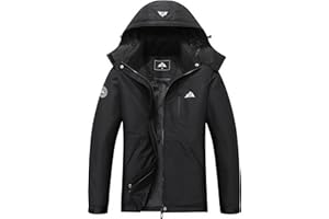 MOERDENG Women's Waterproof Snow Ski Jacket - Warm Winter Coat Insulated for Snowboarding, Softshell for Winter Hiking