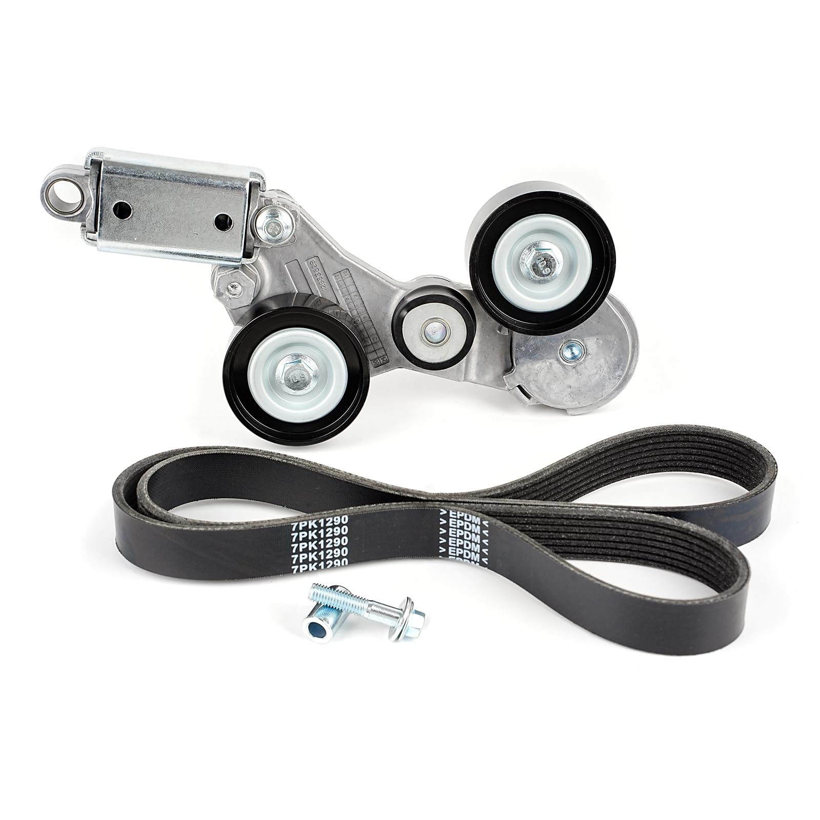 Photo 1 of Tykick Drive Belt Tensioner Assembly Kit with Pulley & Serpentine Belt for Chevrolet Impala for Chevy Malibu for Buick LaCrosse Regal for Saturn Aura Vue 2007-2016 2.4L L4 Replaces 12663047, 7PK1290