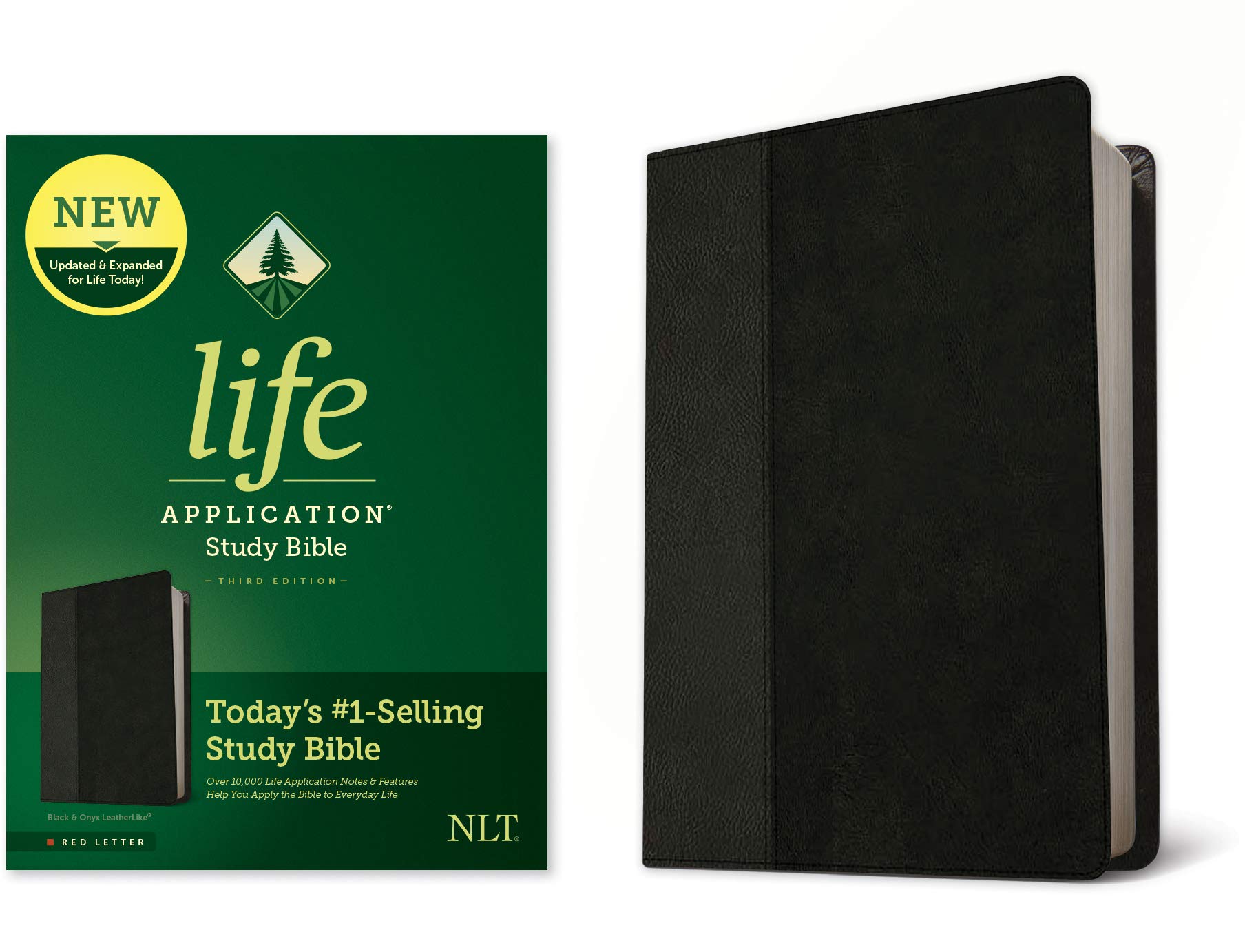NLT Life Application Study Bible, Third Edition (LeatherLike, Black/Onyx, Red Letter) NLT Life Application Study Bible, Third Edition (LeatherLike, Black/Onyx, Red Letter) Imitation Leather
