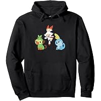 Amazon.com: Pokemon Scorbunny Sobble Grookey Pullover Hoodie
