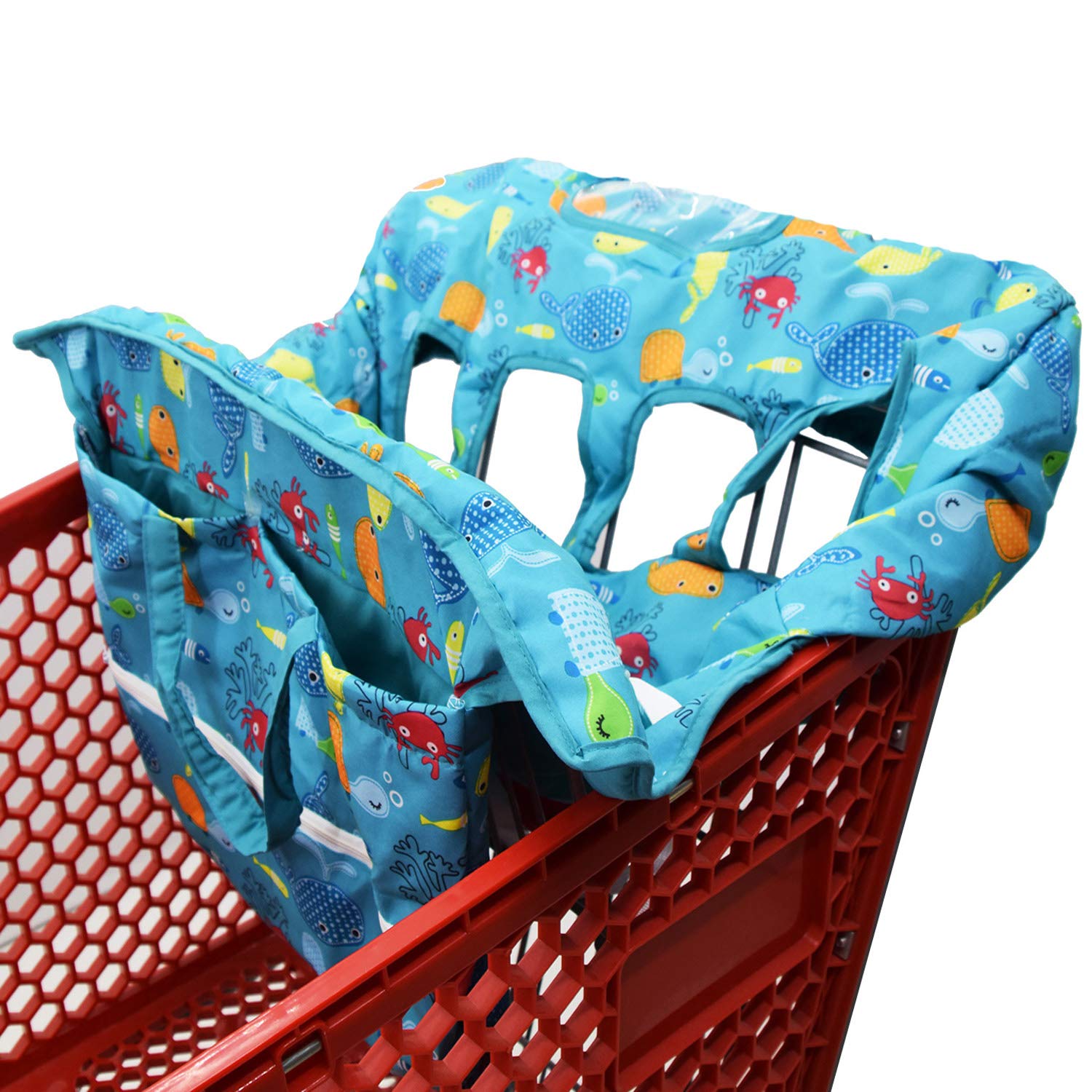 double shopping cart cover