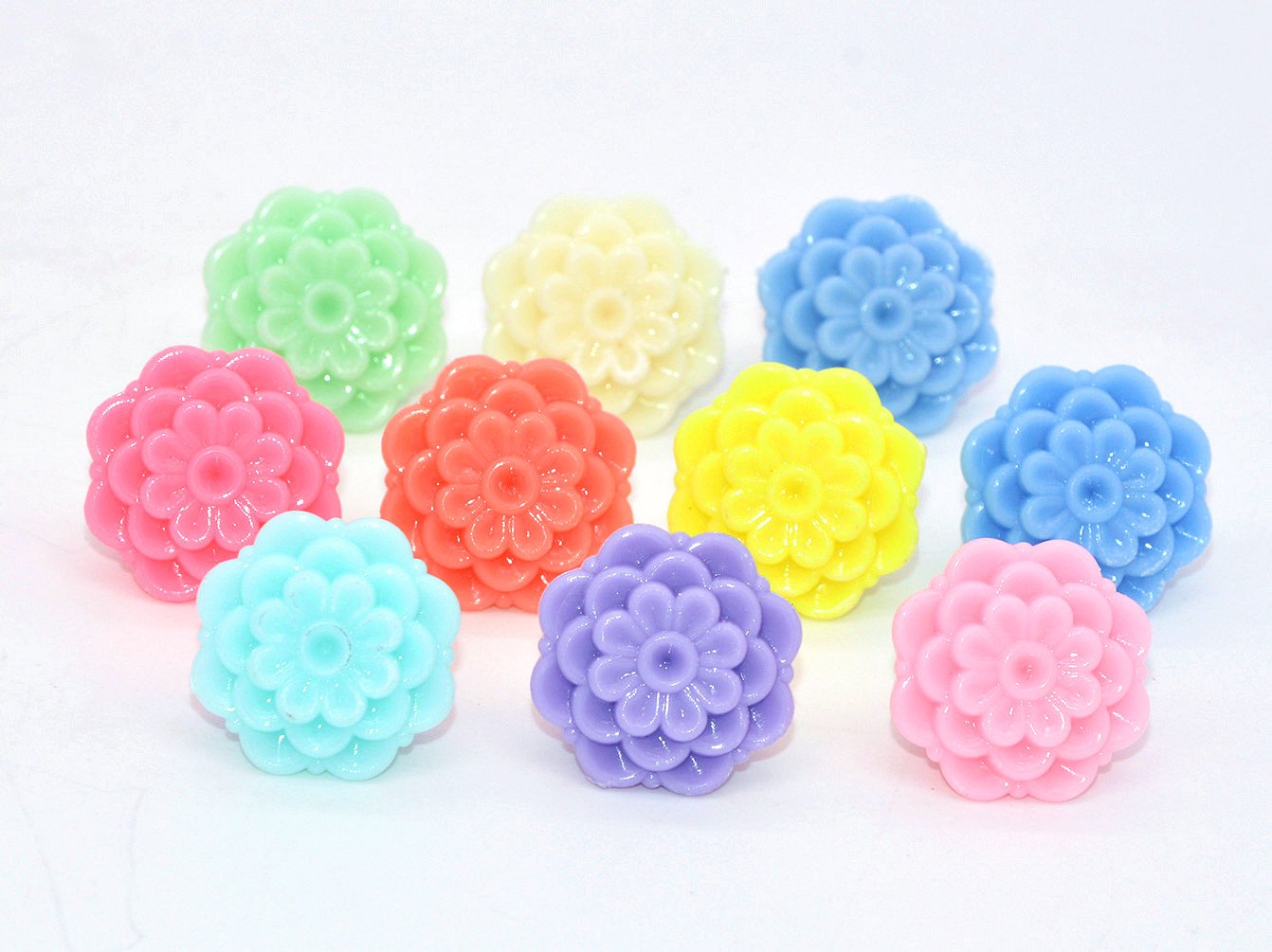 10 Pcs Creative Office Decorative Thumbtacks Mushroom Pushpins for Home Office Cork Board Photo Wall (Little Daisy)