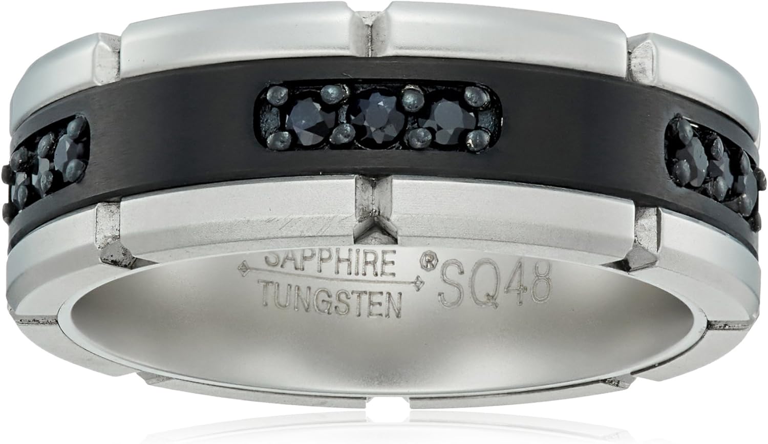 Sapphire Tungsten and Titanium 8mm Matte Black TwoTone