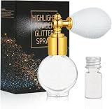 AOOWU Glitter Spray Shiny Highlighter Body Face Colorful White