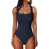 ANRABESS Bodysuits for Women Summer Ribbed Knit Scoop Neck Sleeveless Sexy Slim Fitted Tank Tops 2026 Teen Girls Body Suits