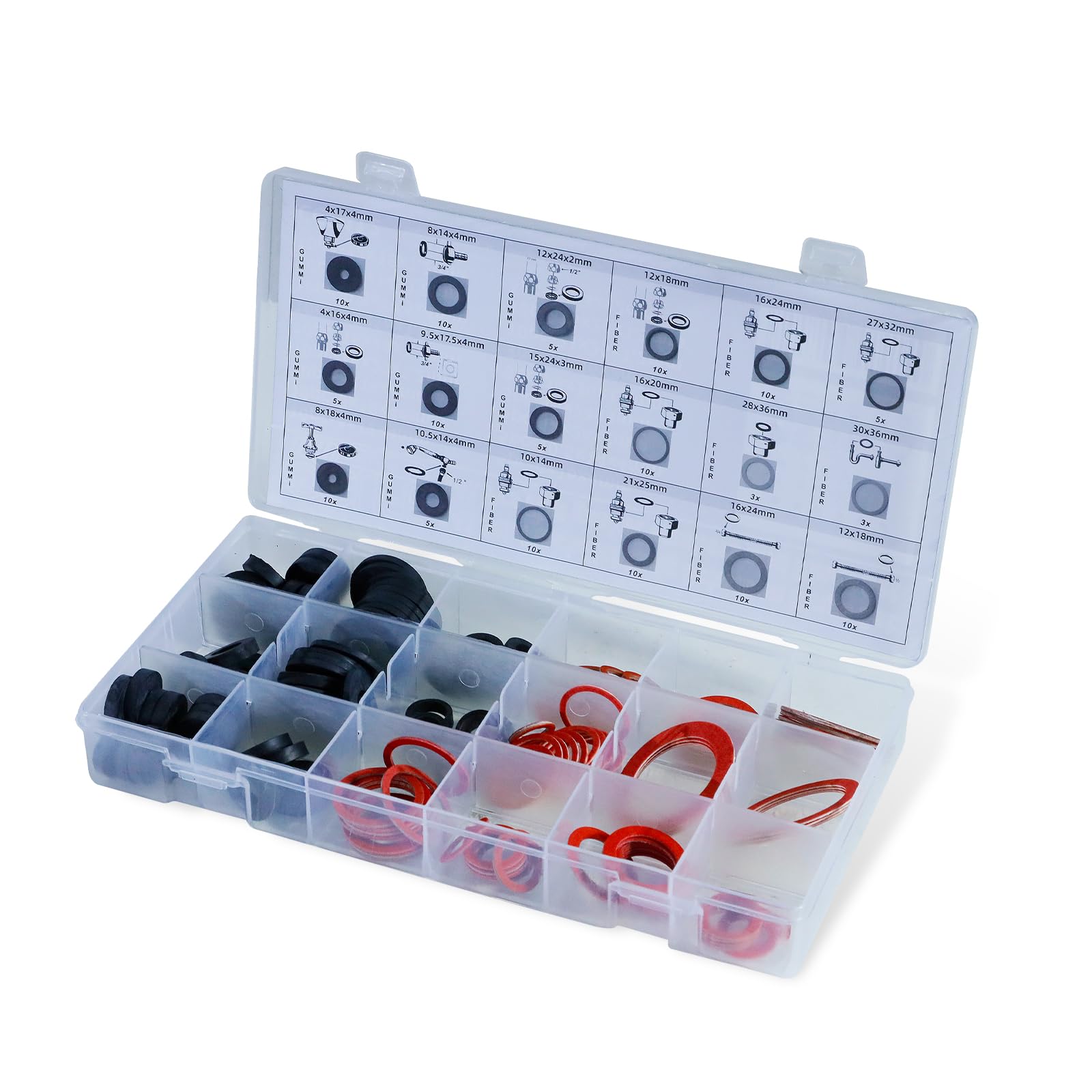 141 pcs Seal Ring Washer Assortment for Sanitary