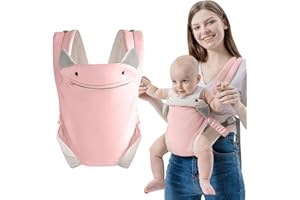 SERAPHY Baby Carrier Newborn to Toddler with Pocket, 4-in-1 Easy Infant Carrier, Ergonomic Adjustable Breathable Carrier Slings for Babies 3-36M (15-35 lbs) - Pink
