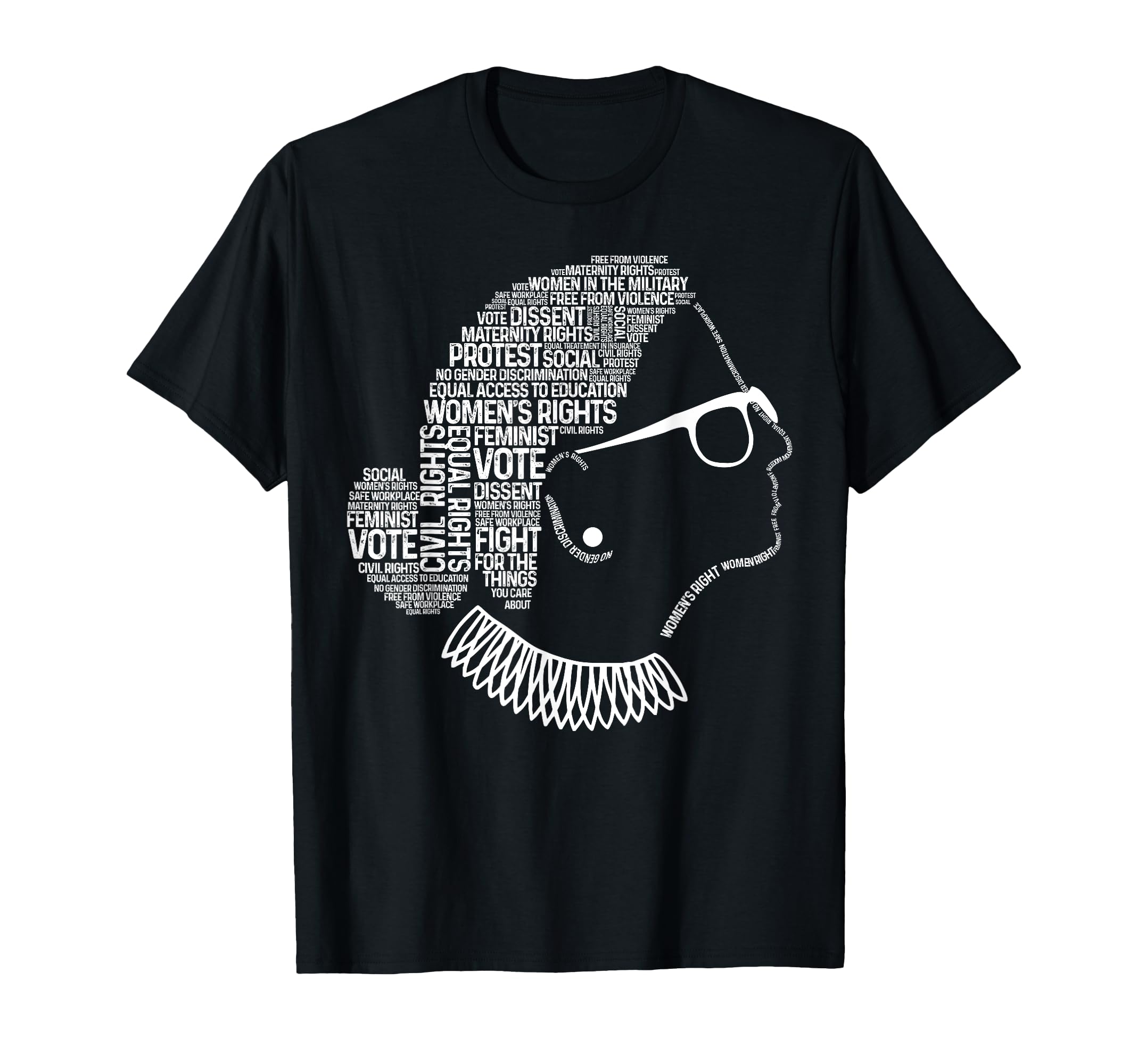 Photo 1 of **GREY ** Notorious RBG Ruth Bader Ginsburg Quotes Feminist Gift T-Shirt L