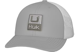 HUK Mens Trucker Hat, Anti-Glare Snapback Fishing Hat for Men