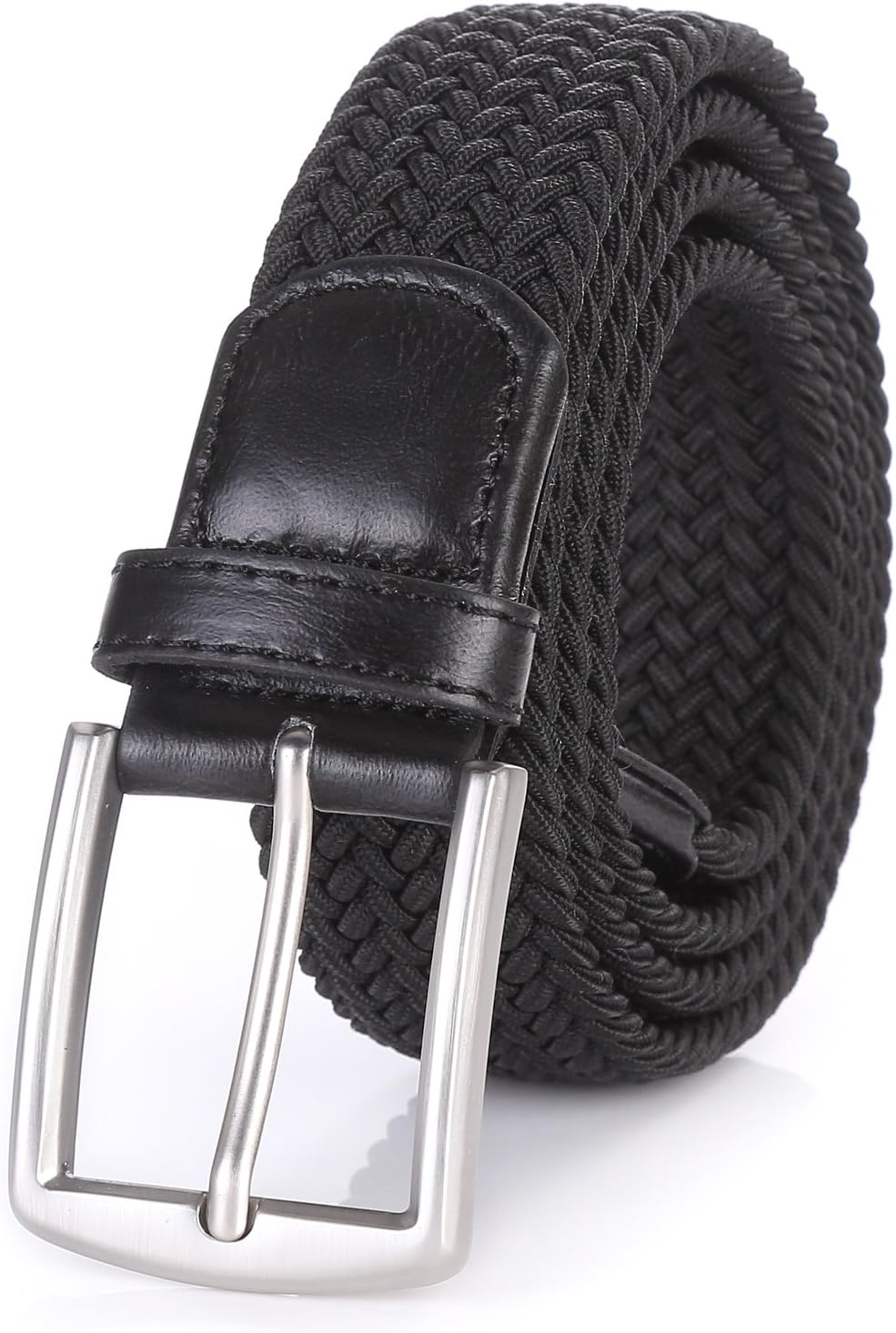 WeifertMen's Stretch Woven 1.3" Wide Elastic Braided Belts