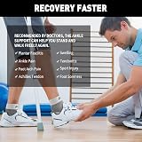 AVIDDA Ankle Support Brace 2 Pack White Men Women Size M view 5