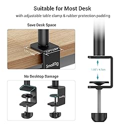 SmallRig Camera Desk Mount Table Stand, Adjustable