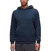 CRZ YOGA Cotton Fleece Lined Pullover Hoodies for Men - Cozy Casual Workout Essential Sweatshirts With Kangaroo Pocket