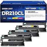 DR210CL Drum Unit (Not Toner) 4-Pack Replacement Compatible for Brother DR-210CL Imaging Drum for MFC-9325CW MFC-9125CN HL-3070CW 3040CN 3045CN 3075CW MFC-9320CW MFC-9120CN 9010CN Color Printer Black