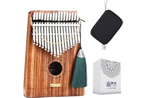 LingTing Kalimba 17 keys Thumb Piano Mbira Finger Piano Gift for Kids Adult Beginners Professional（LT-K17Y）