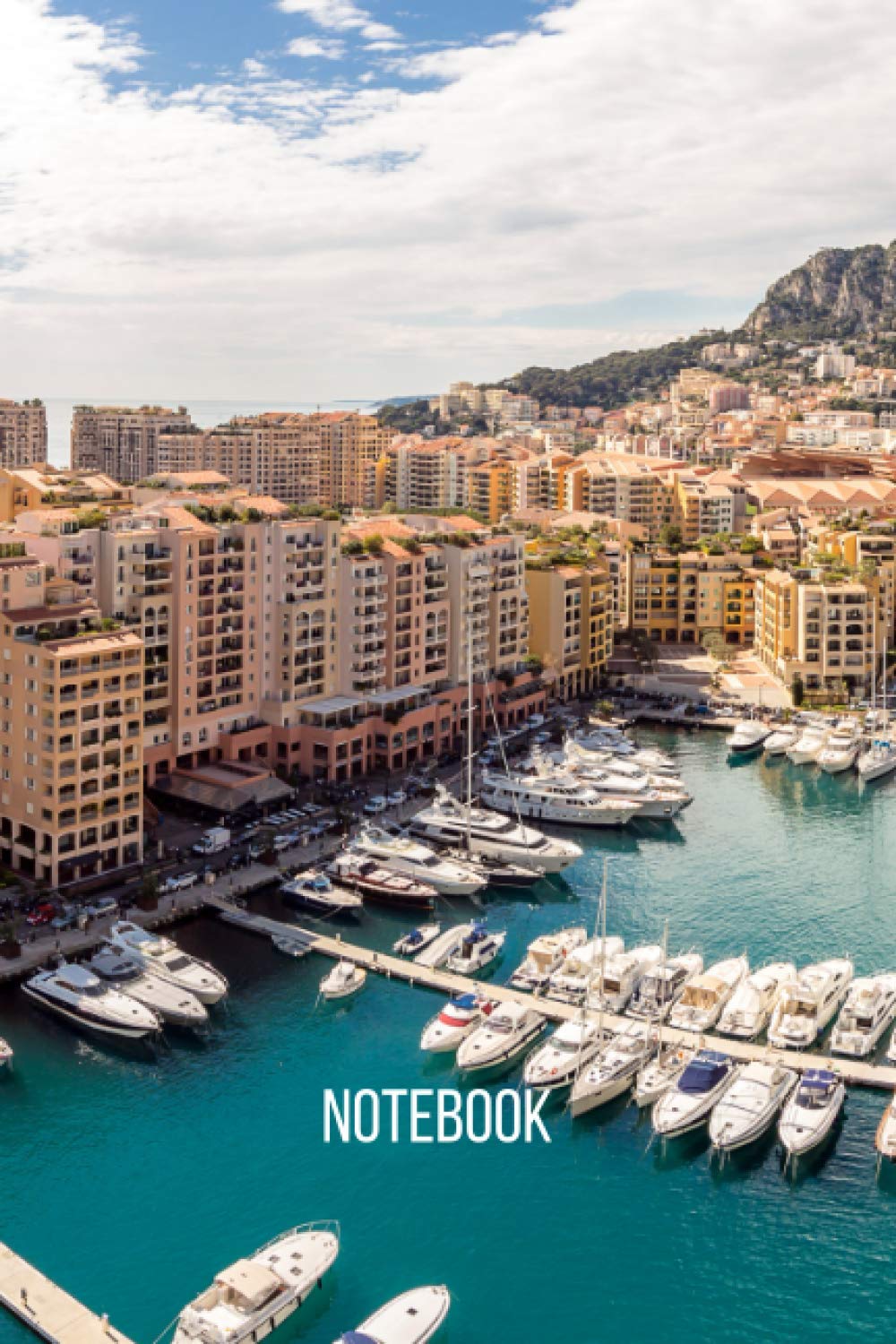 Monaco Notebook: blank lined composition journal | Monaco notebook | 100 pages