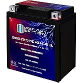 Mighty Max Battery YTX7L-BS -12 Volt 6 AH, 100 CCA, Rechargeable Maintenance Free SLA AGM Motorcycle Battery