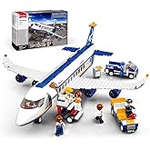 Sluban City Passenger Airplane Building Set, STEM Educational Toy Gift for Boys & Girls Ages 6+