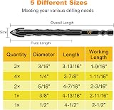 Camdios Tile Drill Bits Set 10Pcs Masonry Carbide Cross Tip 5mm-12mm view 6