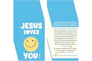 240pcs Christian Jesus Loves You Cards Religious Gospel Tracts Plan of Salvation Inspirational Prayer Cards Pocket Romans Roa