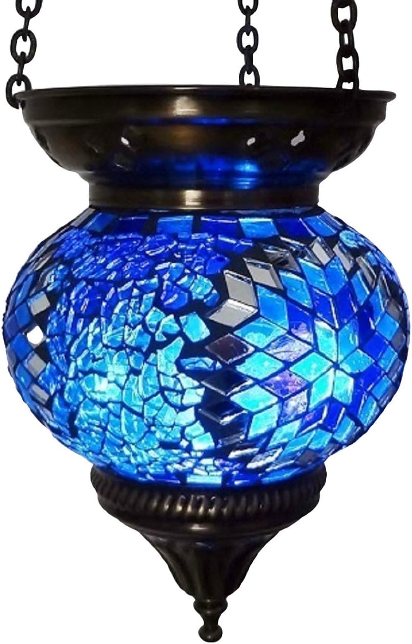 Moroccan Turkish Mosaic Hanging Lamp Hanging Candle Holder Lantern