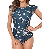 Smismivo Modest Swimsuits for Women High Neck One Piece Bathing Suit Tummy Control Swimwear 2025