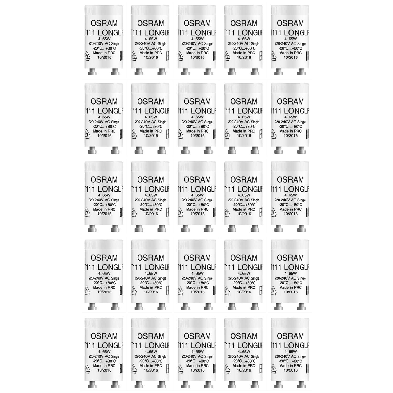 OSRAM Starter UNIVERSALE 4/80W - 25 Pack - Warm White CFL - 80W - 10 Year Life