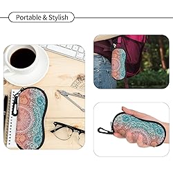 Hion Eyeglass Case Sunglasses Soft Pouch with Belt