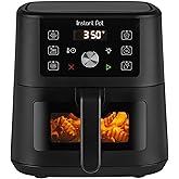 Instant Pot 4QT VORTEX 6-in-1 Mini Air Fryer, Air fry, Bake, Roast, Broil, Dehydrate or Reheat, Black, 4 Quarts
