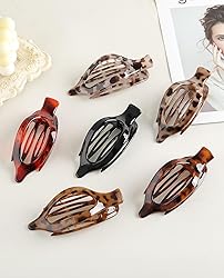 French Concord Hair Clips Claw - 6Pcs Side Slid
