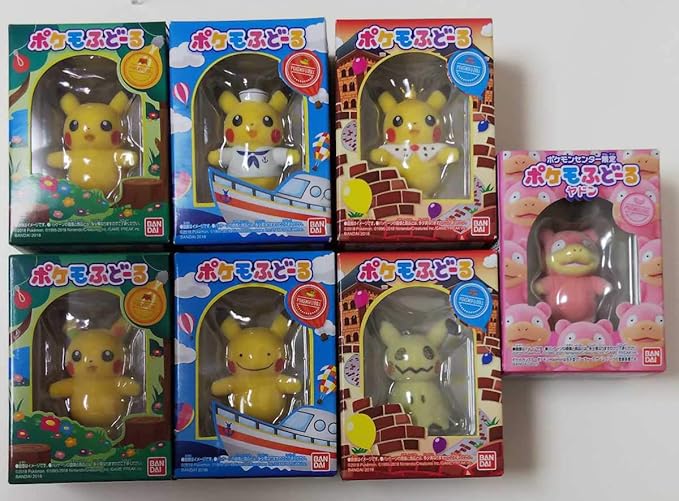 Amazon Co Jp ポケモふどーる ポケモンセンター限定 ヤドン ポケモンフィギュア ピカチュウ オスとメス メタモン ミミッキュ 王様のピカチュウ 7種 ホビー 通販