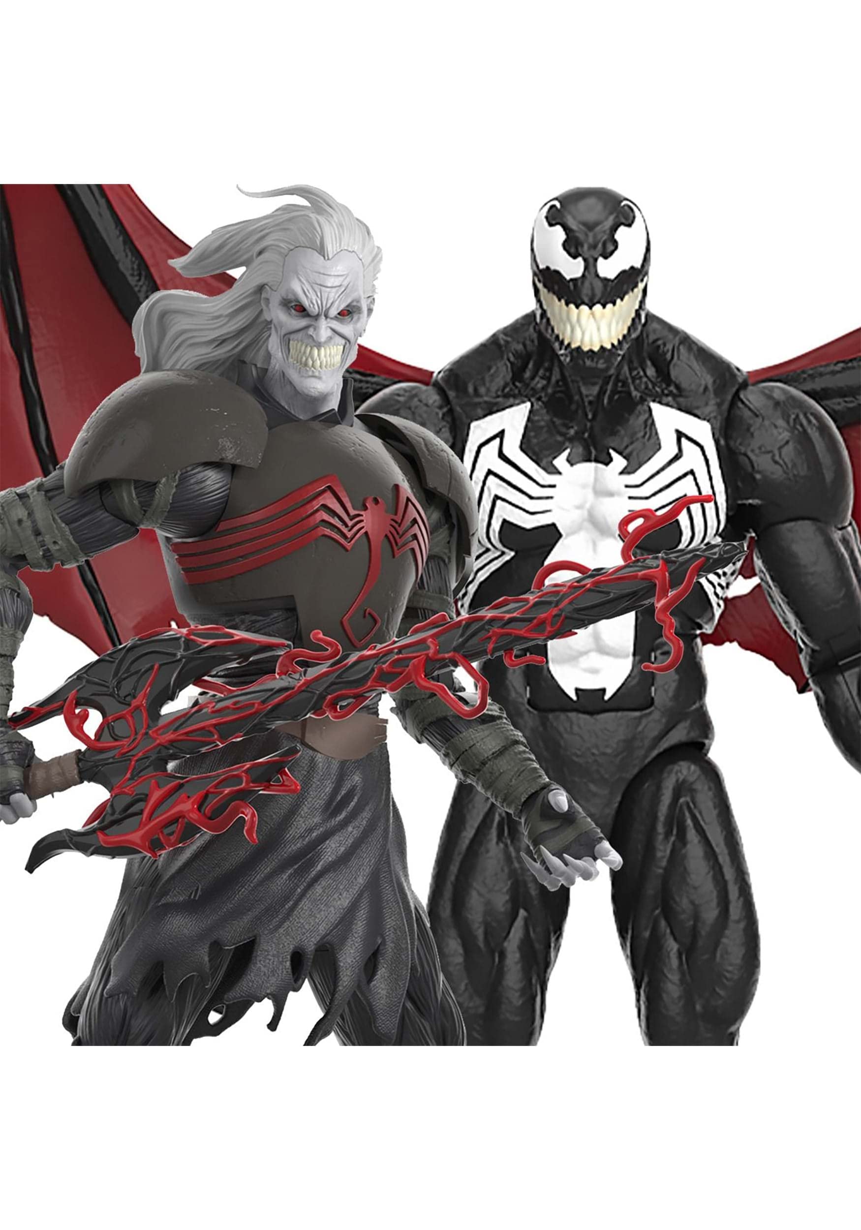 Spider-Man Marvel Hasbro Legends Series 60th Anniversary Knull And Venom 2-Pack King In Black 15-cm Action Figures, 5 Accessories, Multicolor,F3466