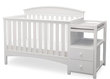 Delta Children Abby Convertible Crib N Changer Bianca