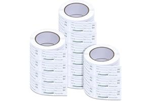 Outus 3000 Pieces Food Labels for Containers 1 x 2 Inch Expiration Date Stickers Waterproof Meal Prep Dissolvable Food Storage Labels Freezer Tape Easy to Write for Home Kitchen Restaurant Supplies