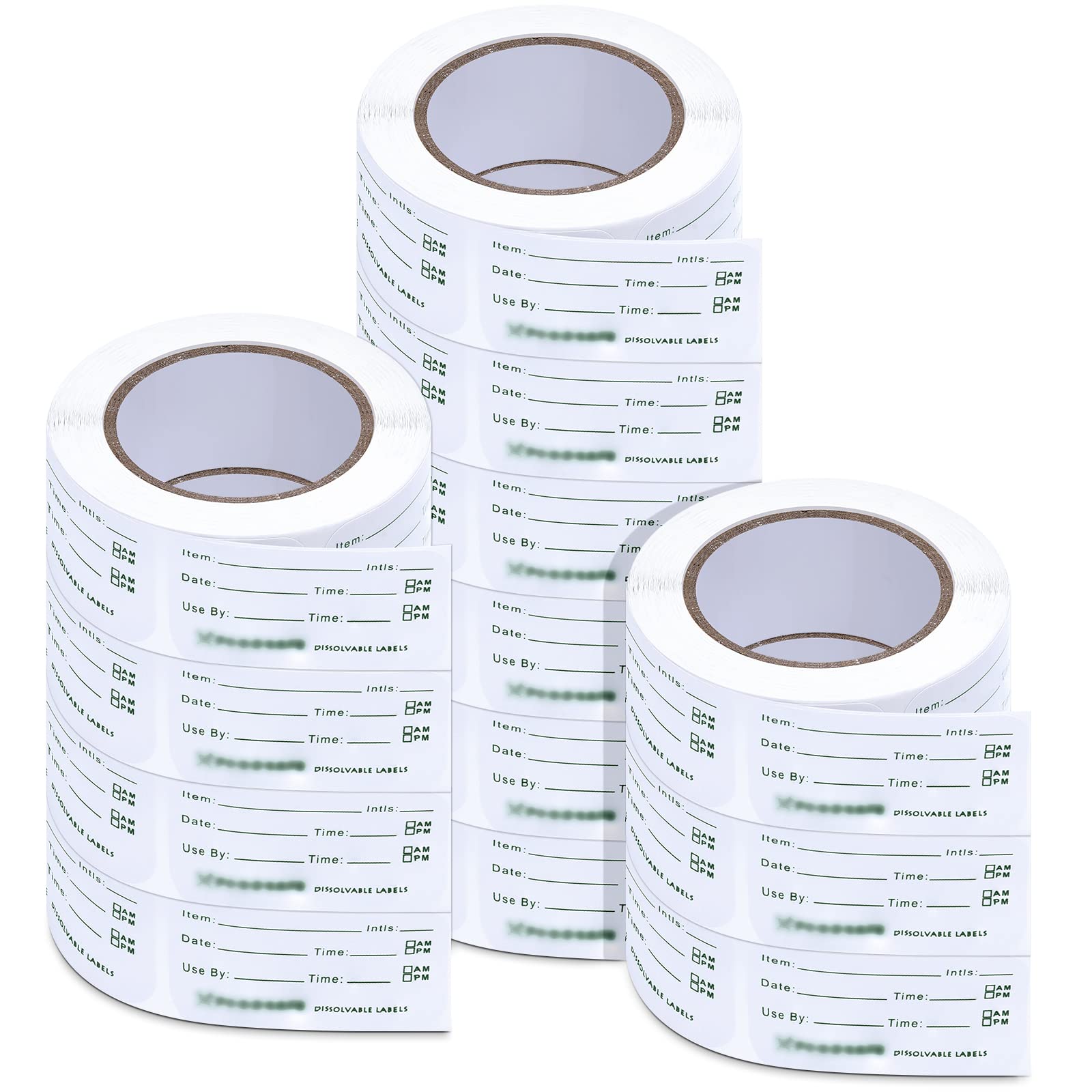 Photo 1 of Outus 7500 Pieces Removable Food Labels for Containers 1 x 2 Inch Date Stickers Waterproof Food Storage Freezer Tape Roll Easy Write Clean Oil Resistant for Restaurant Kitchen Home Meal Prep