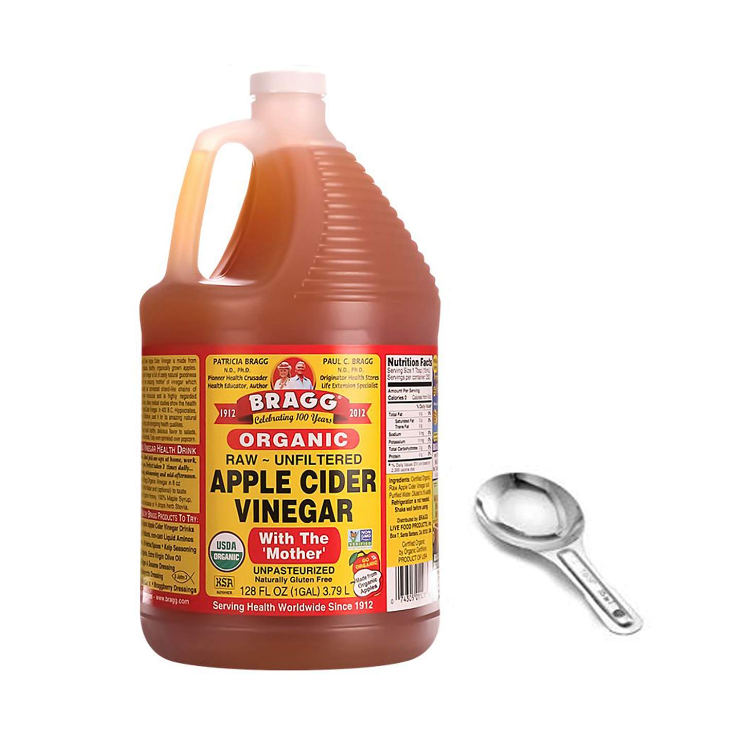 Bragg Organic Apple Cider Vinegar Gallon With Mother 128 Oz Apple Poster