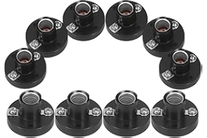 MAGICLULU Electrical Test Bulb Holder 10Pcs Miniature Lamp Base Stand for Series and Parallel Circuit Tests