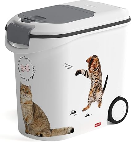 Curver Conteneur A Croquettes Love Pets 12 Kg Blanc Pour Chat Amazon Co Uk Kitchen Home