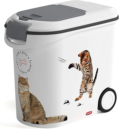 Curver Conteneur A Croquettes Love Pets 12 Kg Blanc Pour Chat Amazon Co Uk Pet Supplies