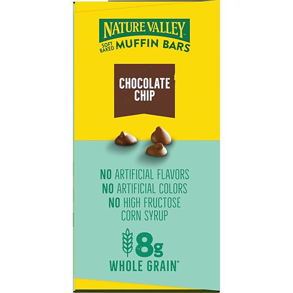 NATURE VALLEY SOFT BAKED MUFFIN BARS, CHOCOLATE CHIP, SNACK BARS, 10 BARS, 12.4 OZ
