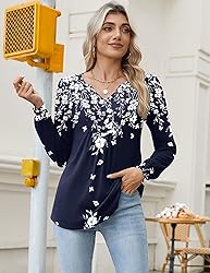 Zeagoo Shirts for Women 2025 Fall Spring Long