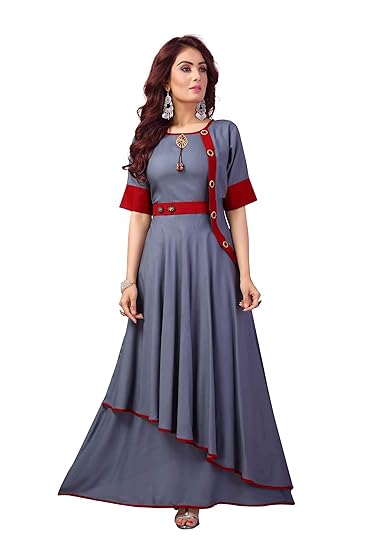 Women's Rayon Angrakha Kurta