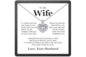 TRYNDI Necklace Gifts for Wife from Husband - Wife Christmas Gifts Ideas, Gift for Wife Anniversary Birthday Gift Ideas, Gift for Wife, Christmas, Valentines, Wedding Anniversary Romantic Gifts for Her