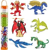 Safari Ltd. Lair Of The Dragons Collection 2 Designer Toob - 6 Miniature Dragon Figures for Fantasy Themed Play, Boys, Girls &amp; Kids Ages 3+