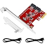 LTERIVER PCI Express to 2-Ports Serial ATA/SATA 3.0 Host Controller Card- Plug and Play on Windows OS, MAC OS and Linux Syste